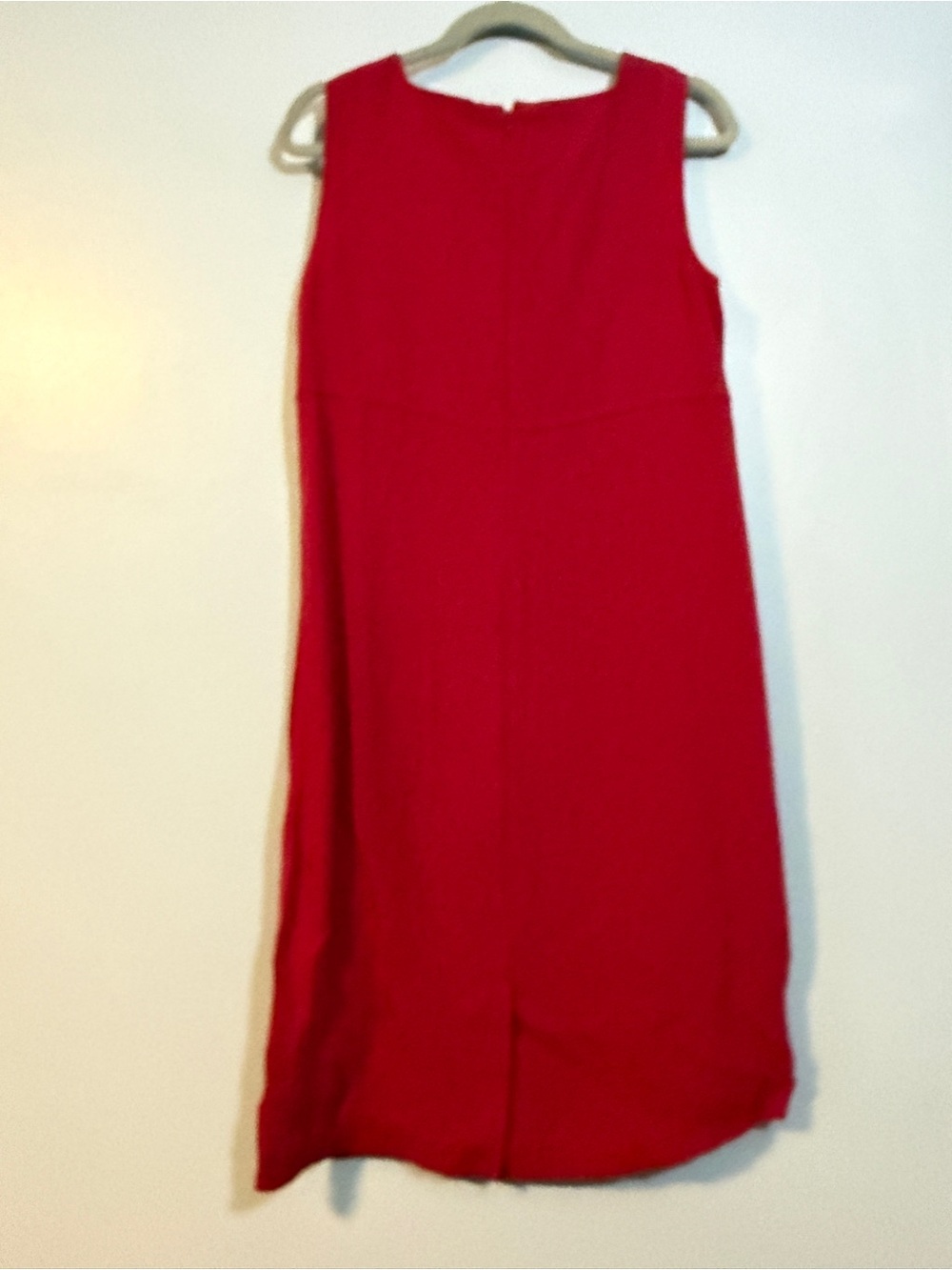 Talbots Bold Red Sleeveless Midi Dress